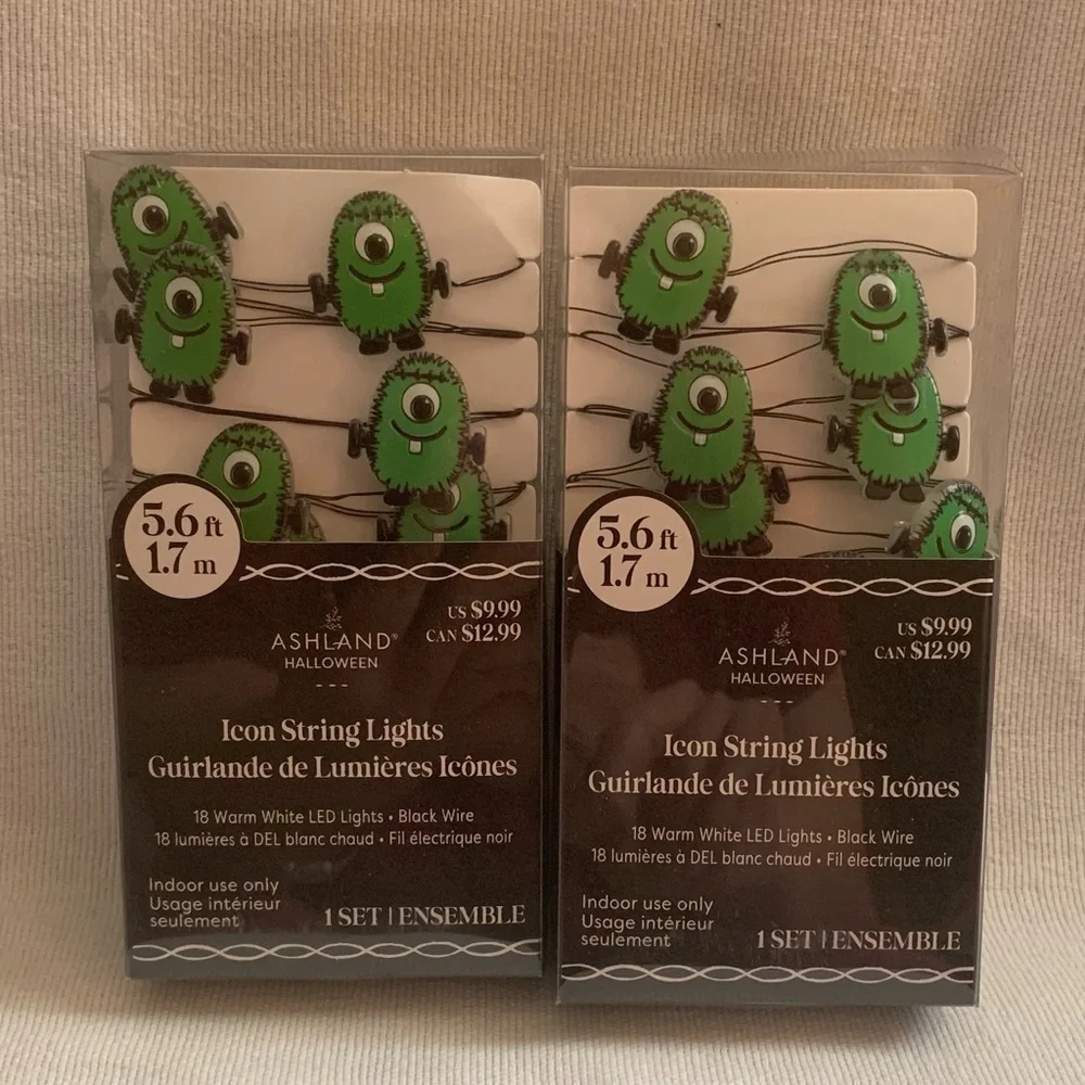 NIB Set of 2 Ashland Halloween Icon String Lights